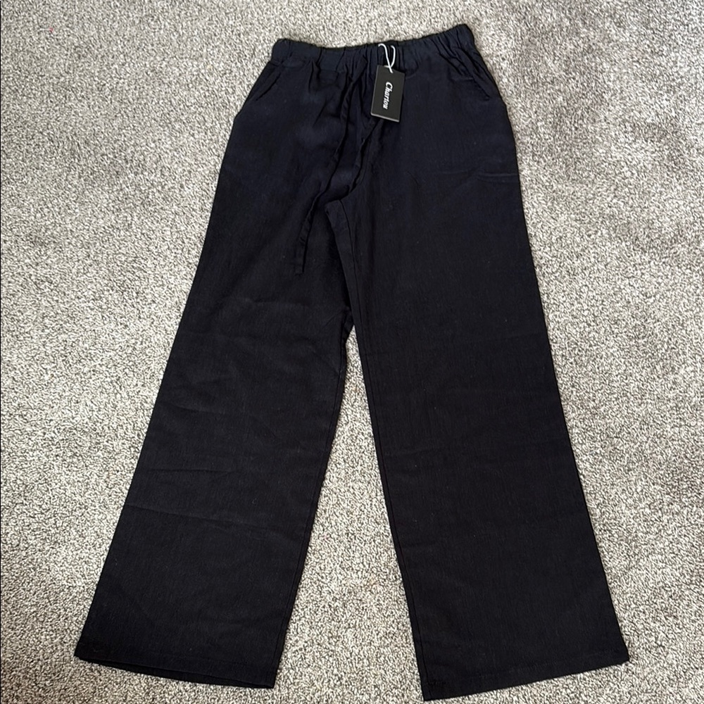 Black Wide-Leg Pants